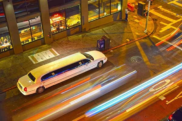 Limo Service Dekalb at night